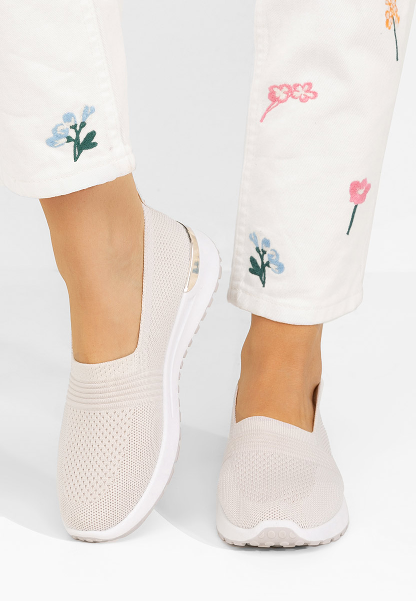 Khaki slip on tenisky damske Antrea