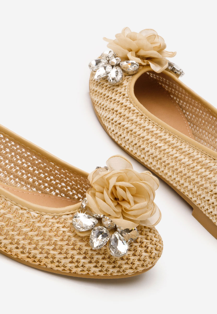 Khaki elegantne balerinky Sidney