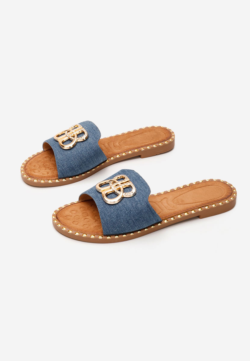 Denim nízke šľapky Evelina