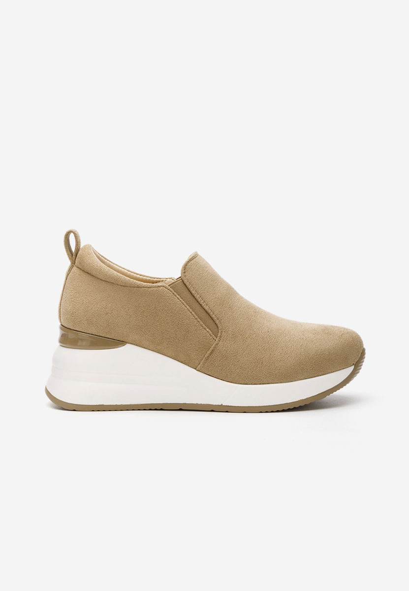 Khaki poltopánky na platforme Leanne