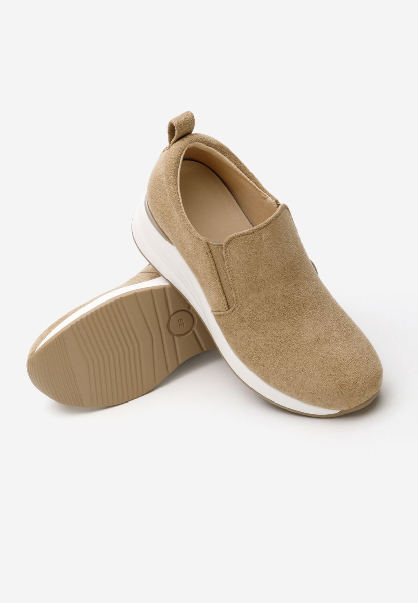 Khaki poltopánky na platforme Leanne