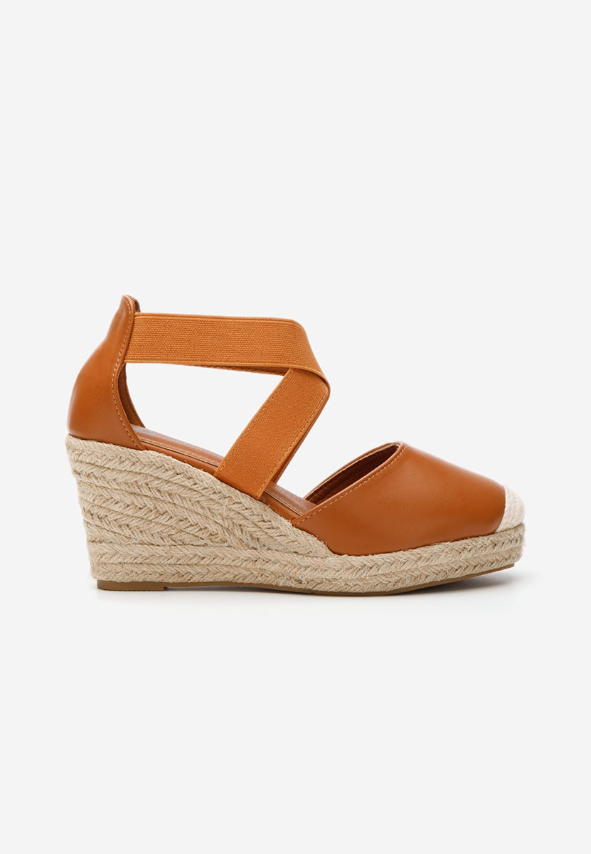 Camelové espadrilky na platforme sandale Rosaria