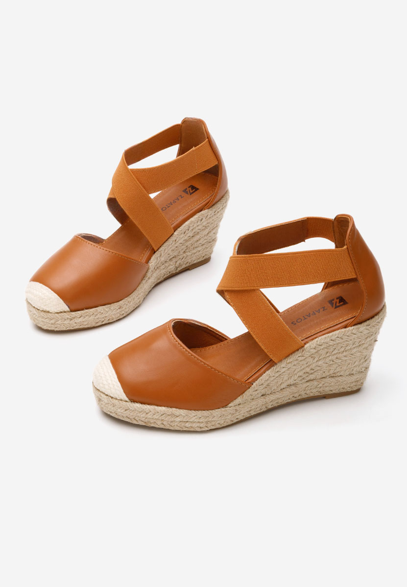 Camelové espadrilky na platforme sandale Rosaria