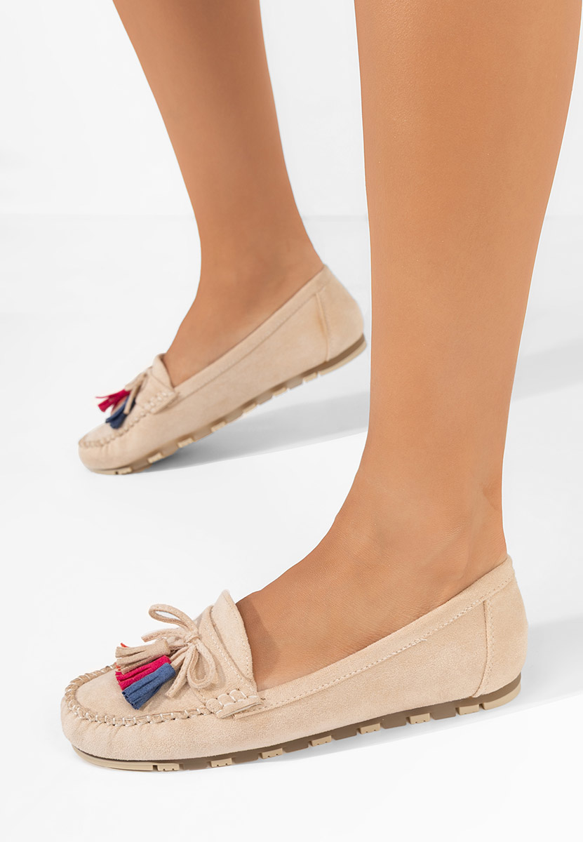 Béžové mokasíny dámske Prestia