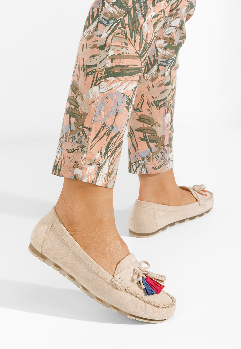 Béžové mokasíny dámske Prestia