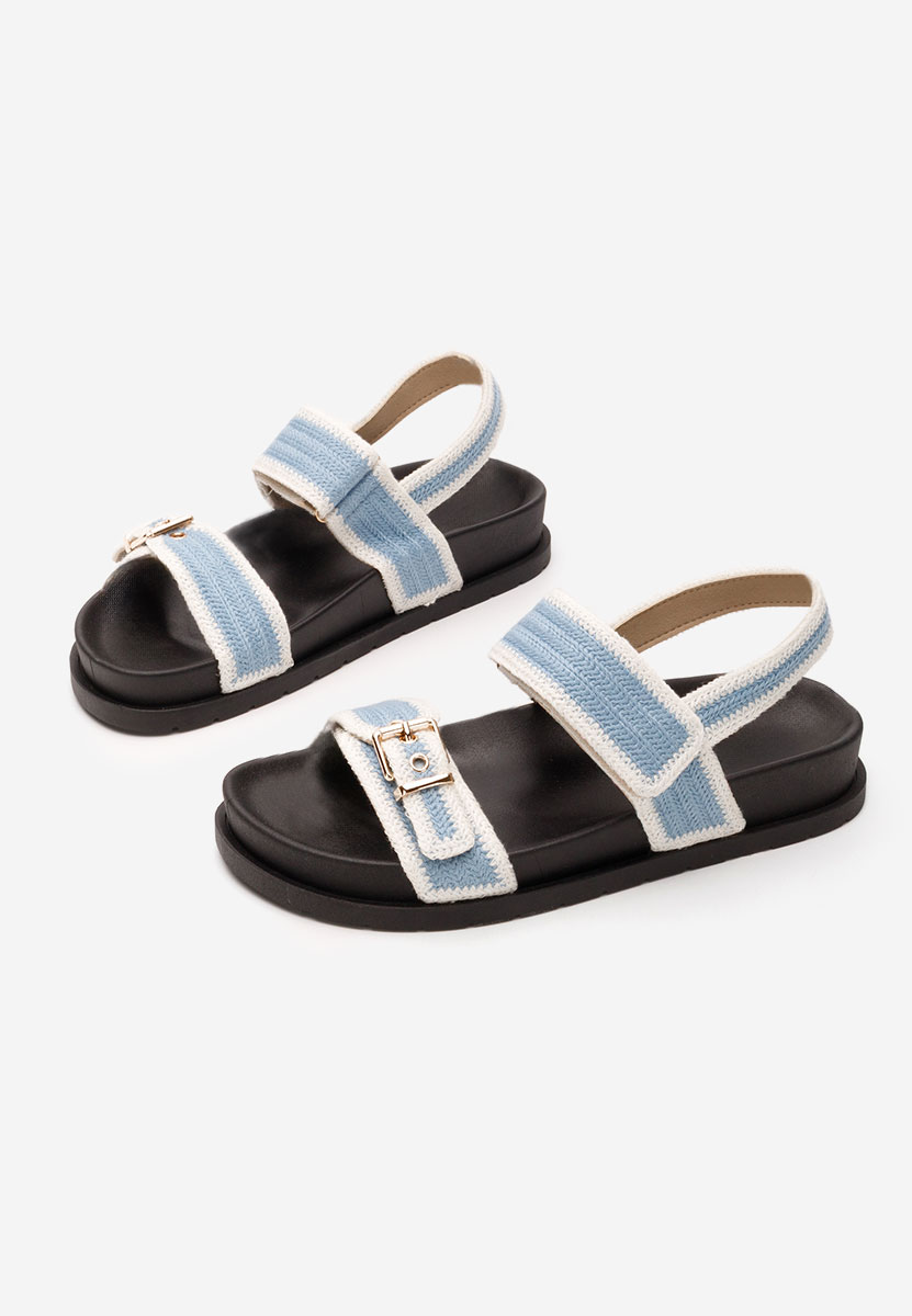 Modré dámske nízke sandále Sharma