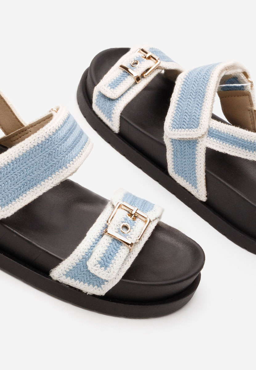 Modré dámske nízke sandále Sharma