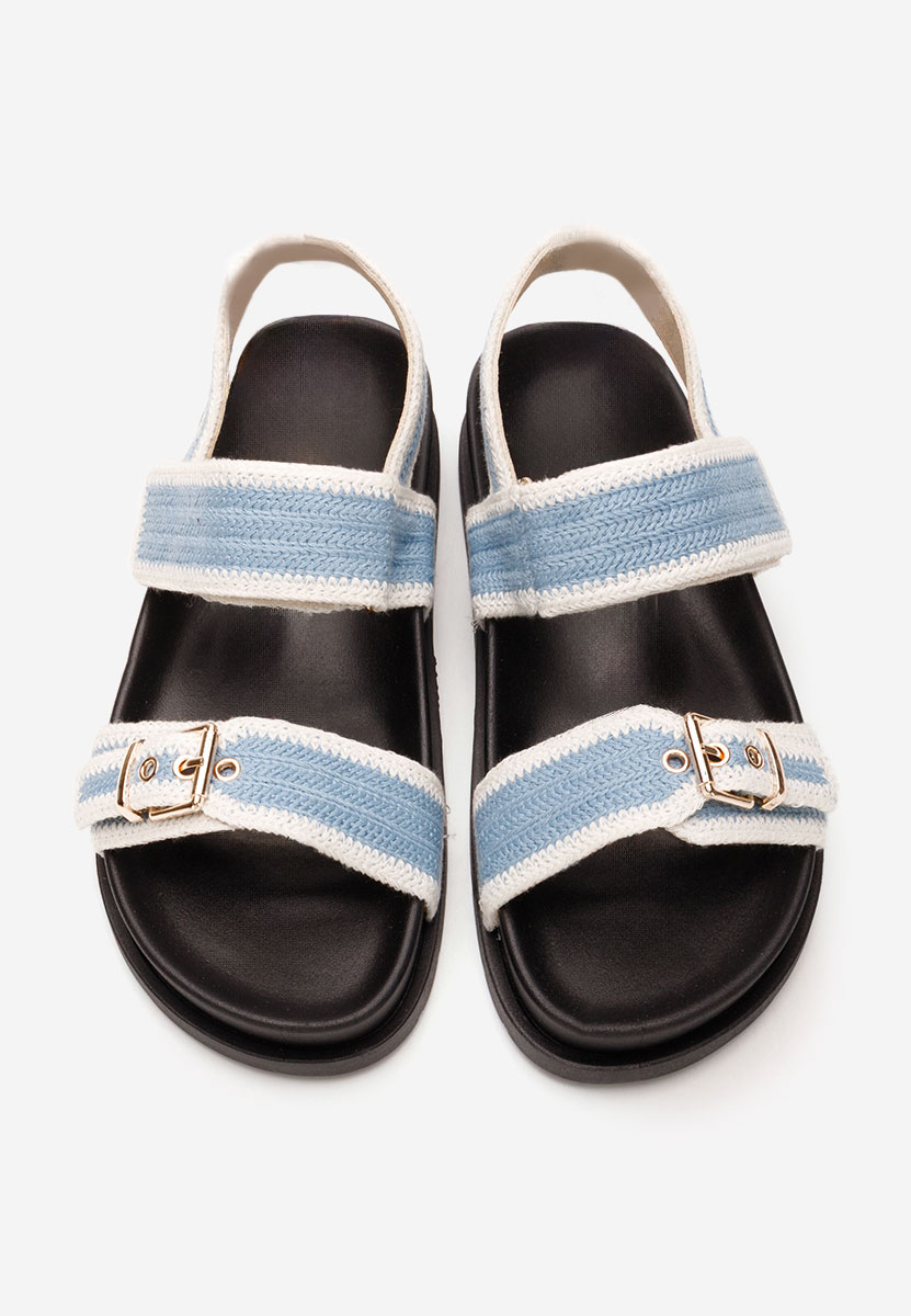 Modré dámske nízke sandále Sharma