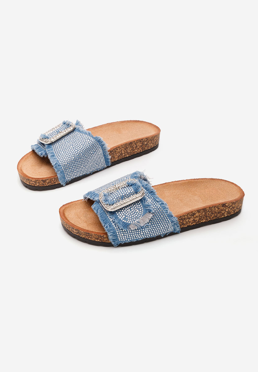 Denim nízke šľapky Smaranda