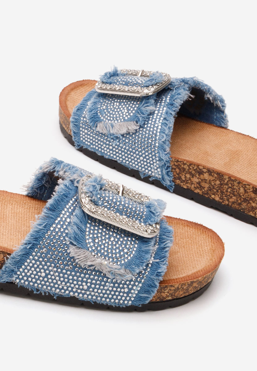Denim nízke šľapky Smaranda