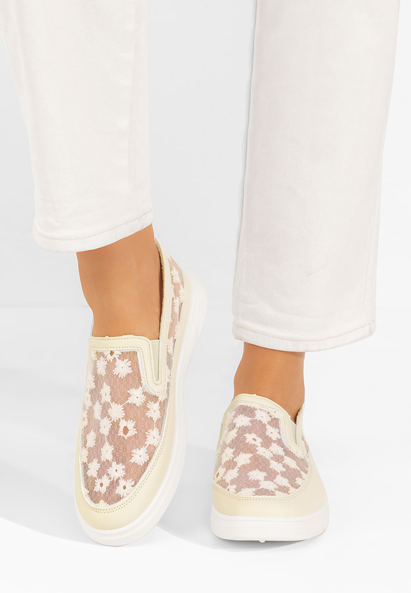 Béžové dámske poltopánky Latyssa