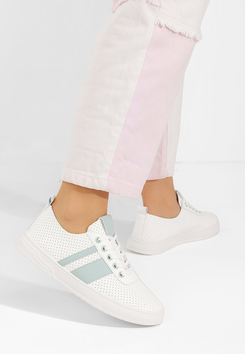 Biele dámske poltopánky Heayli V3