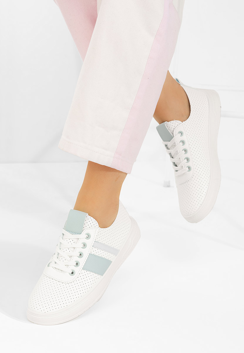 Biele dámske poltopánky Heayli V3