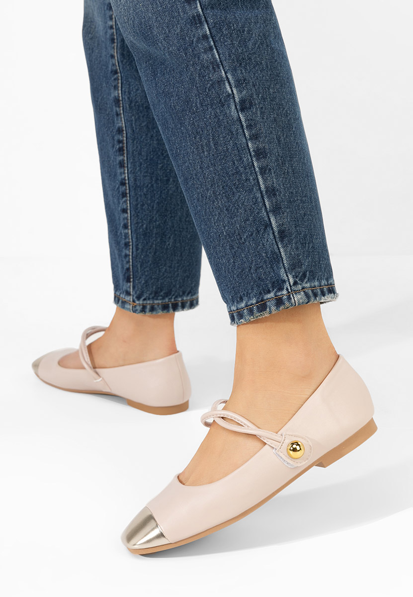 Béžové balerínky Agapia i