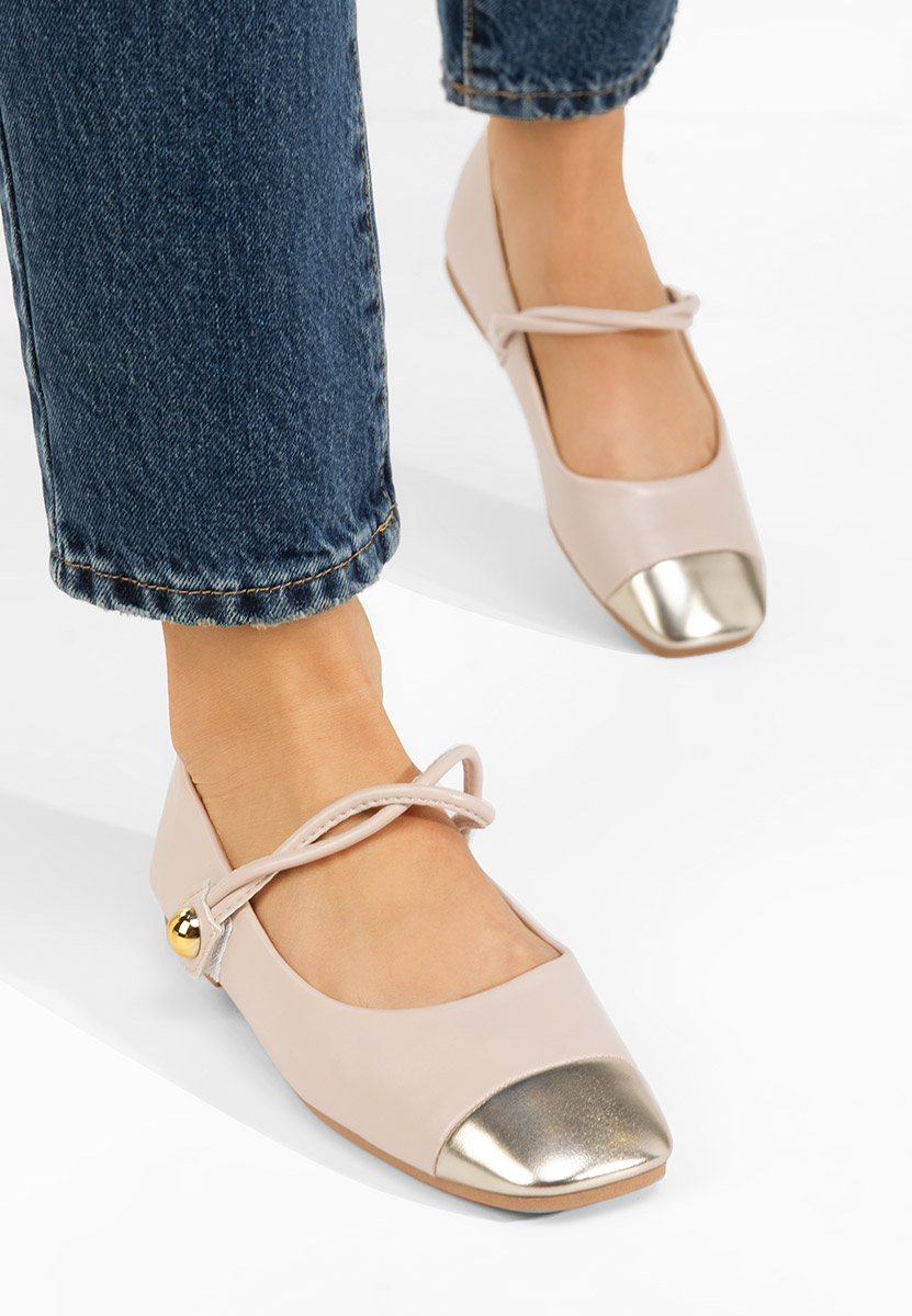 Béžové balerínky Agapia i