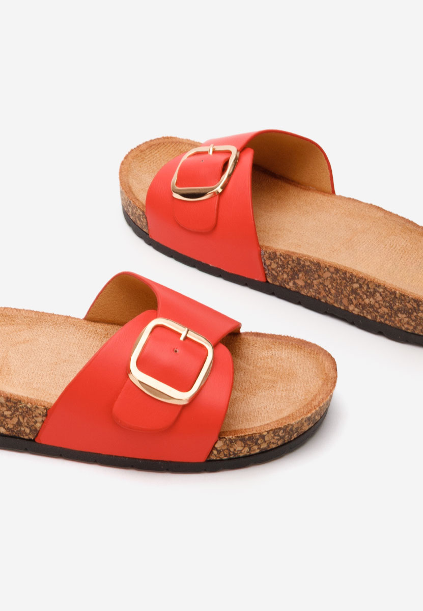 Červené dámske šľapky Andrina V2