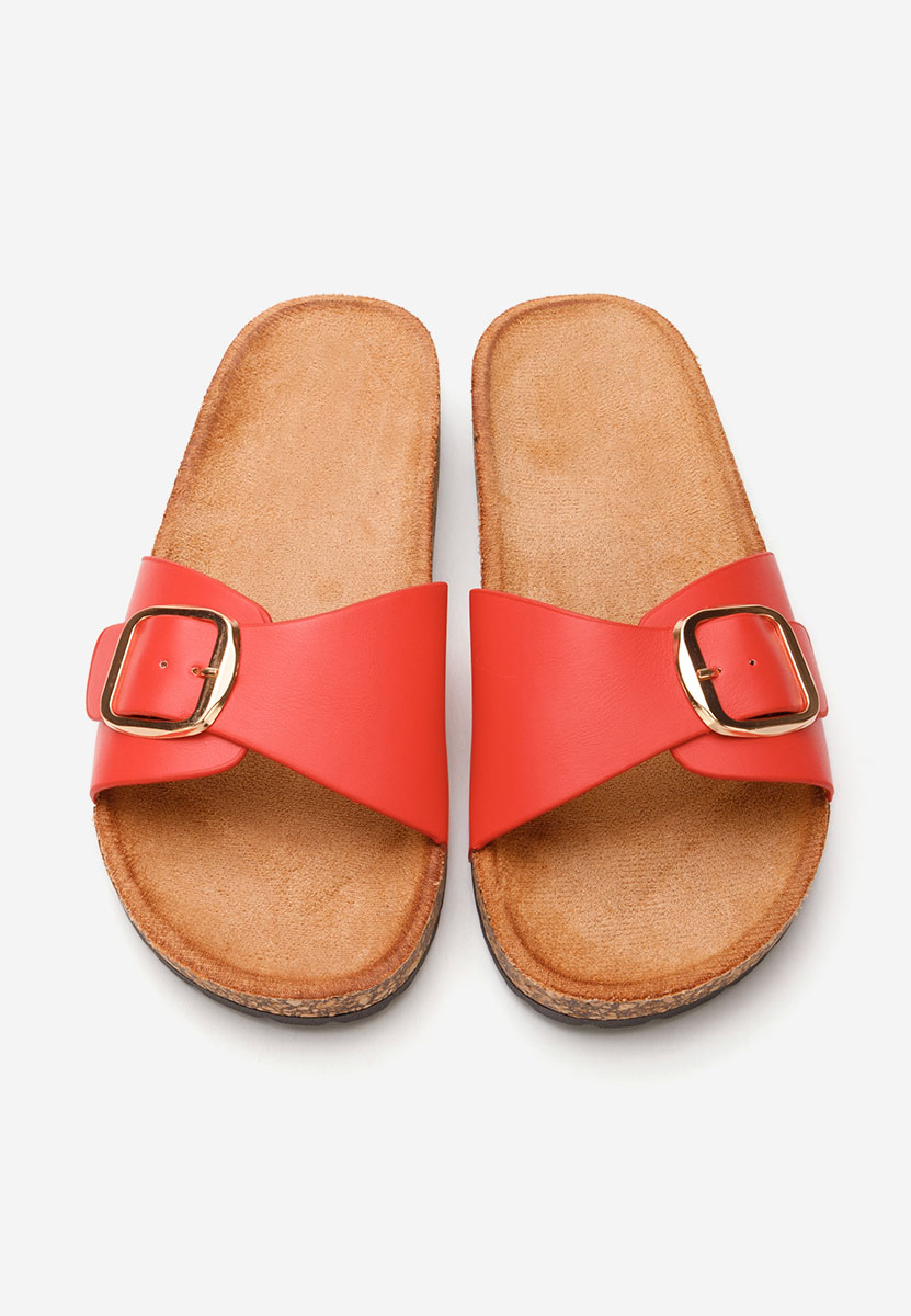 Červené dámske šľapky Andrina V2