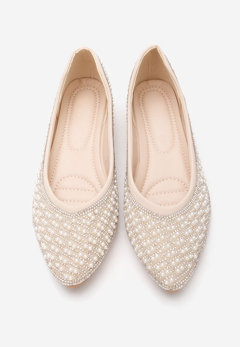 Béžové elegantne balerinky Charity