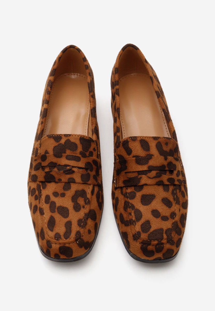 Leopardie mokasíny na opätku Kirada