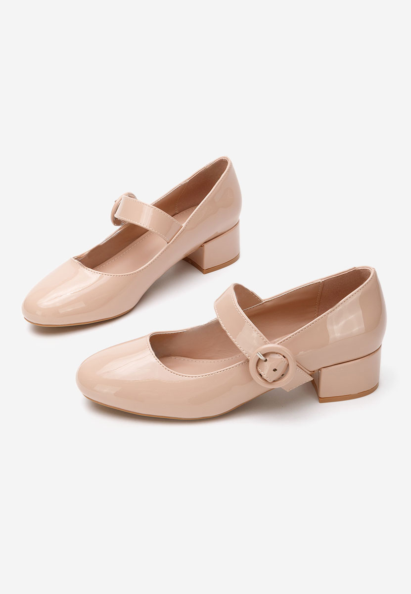 Béžové lodičky na nízkom opätku Adevana