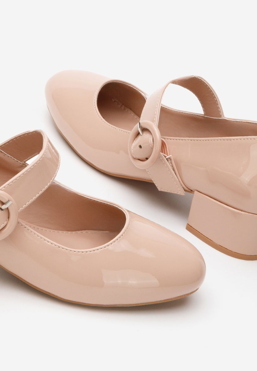 Béžové lodičky na nízkom opätku Adevana