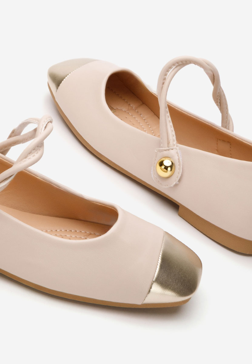 Béžové balerínky Agapia i
