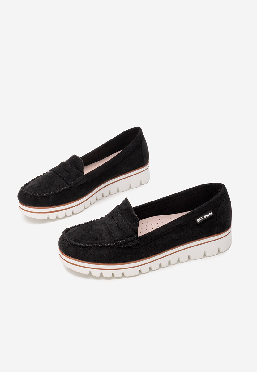 Čierne mokasíny dámske Manise V2