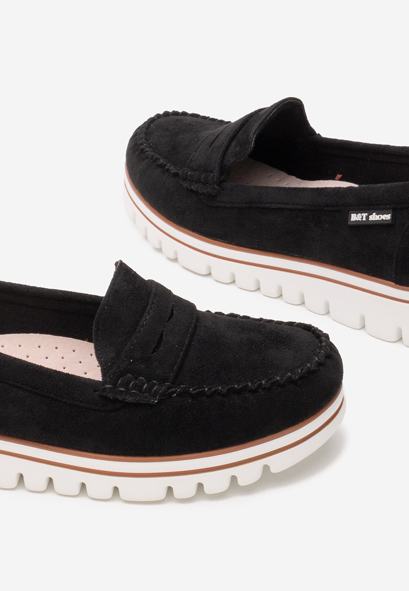 Čierne mokasíny dámske Manise V2