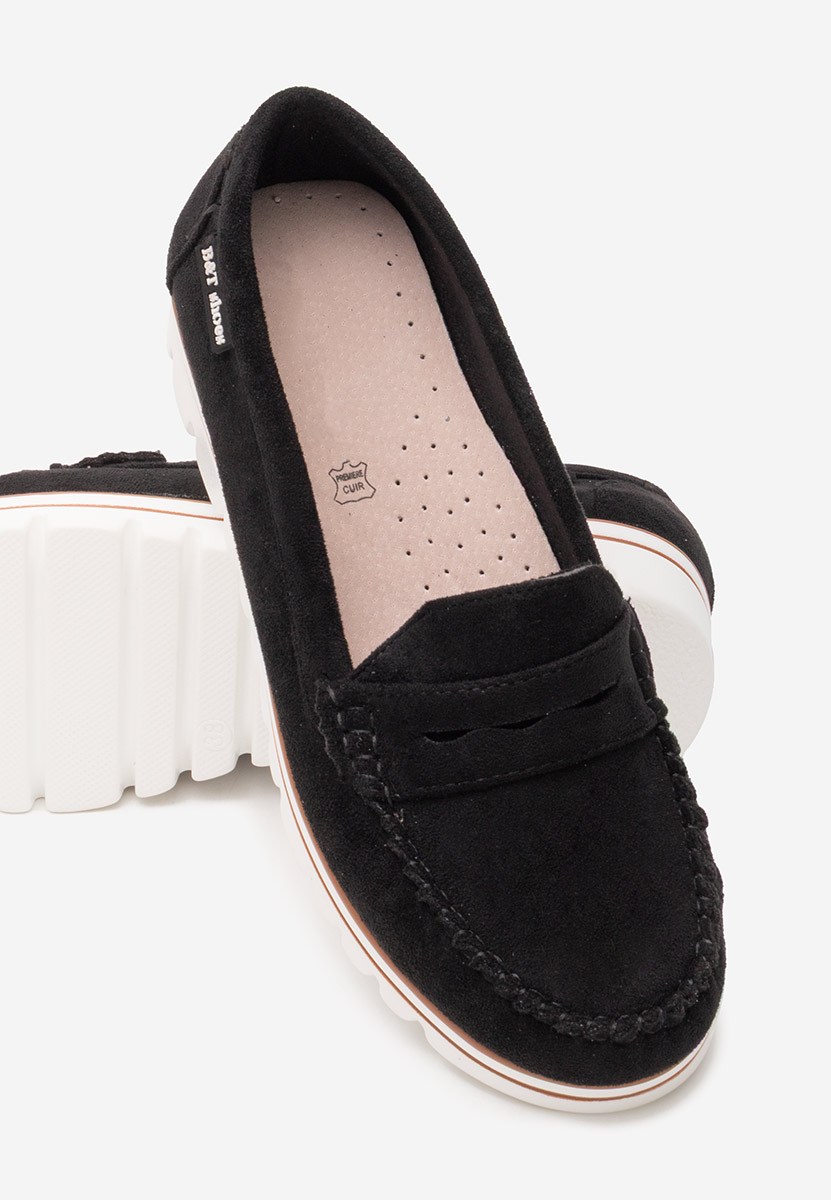 Čierne mokasíny dámske Manise V2