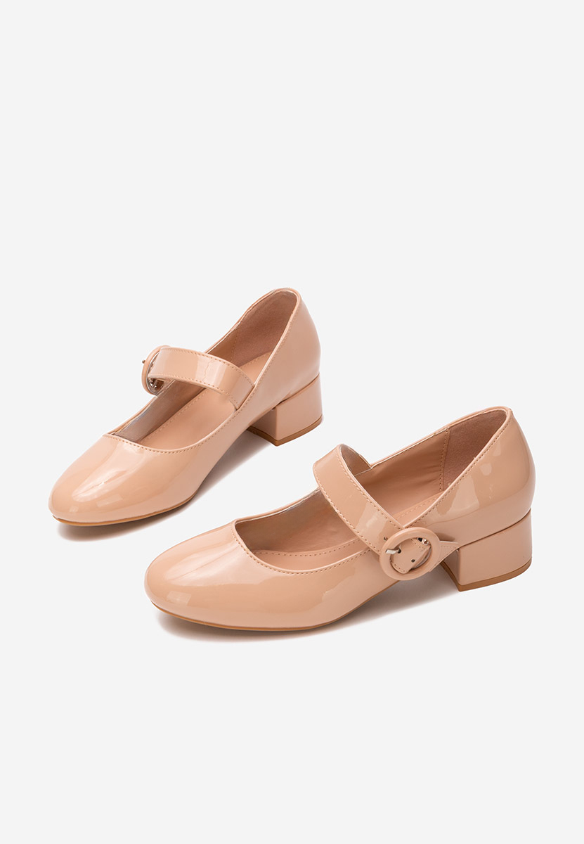 Béžové lodičky na nízkom opätku Adevana