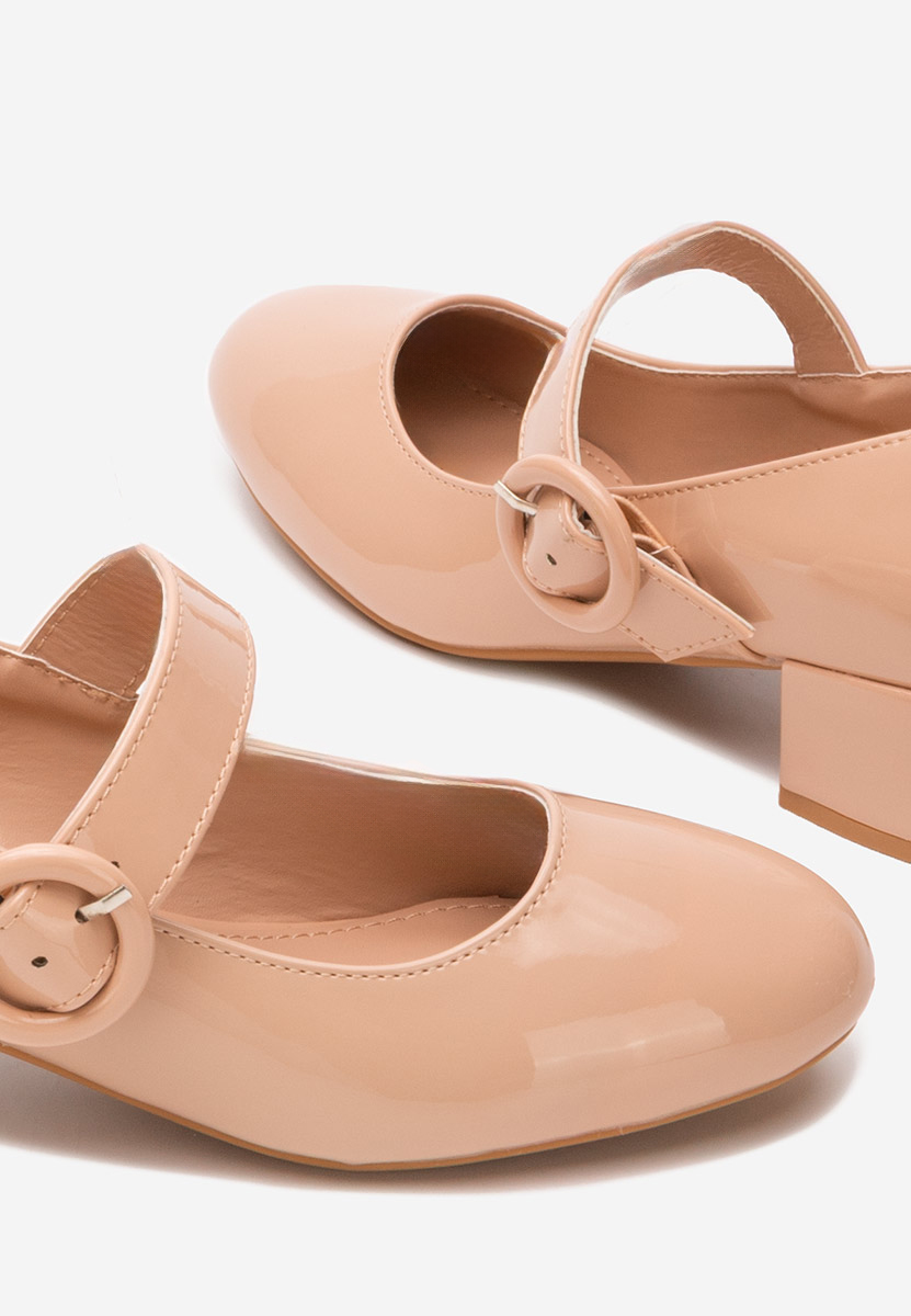 Béžové lodičky na nízkom opätku Adevana