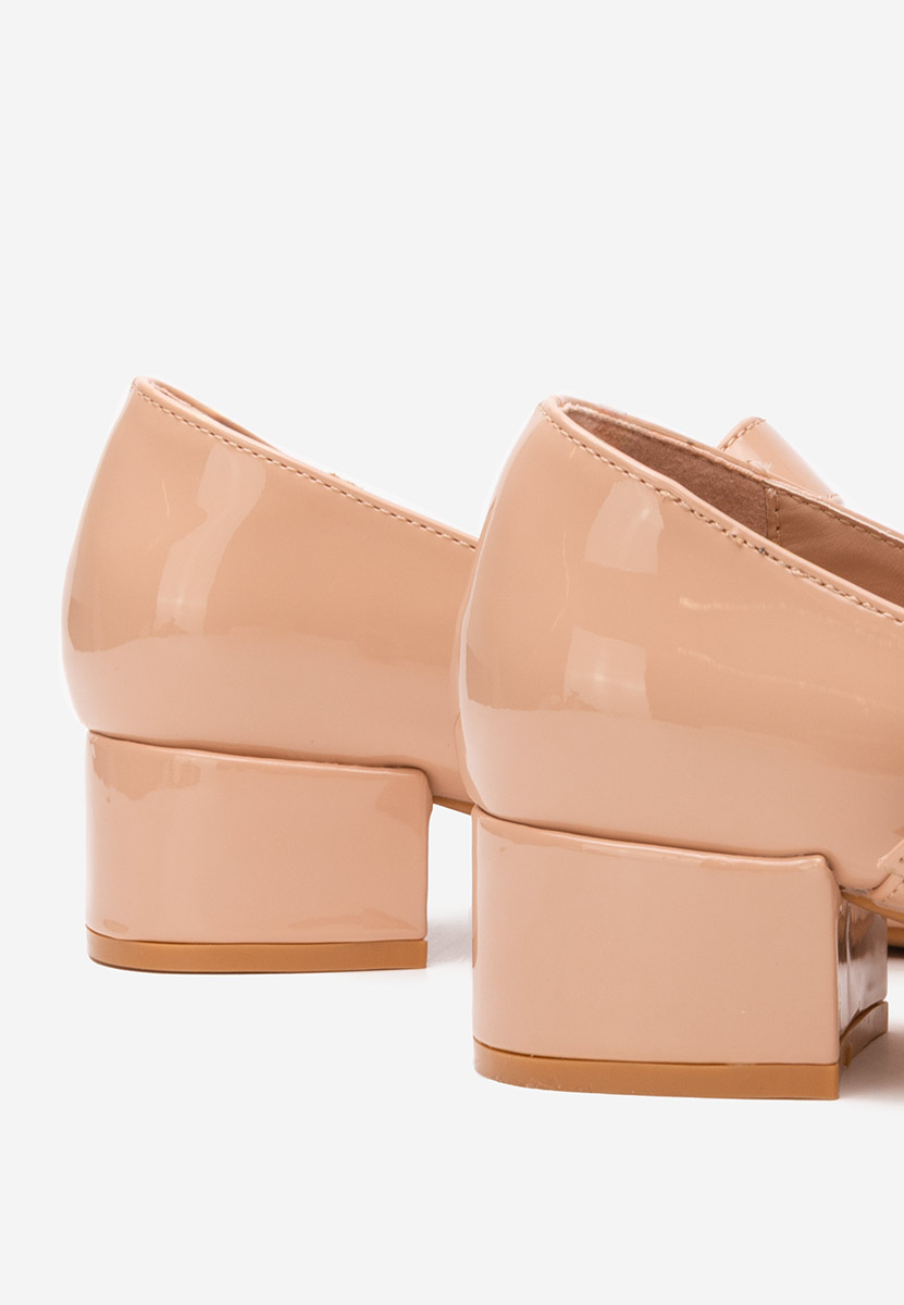 Béžové lodičky na nízkom opätku Adevana