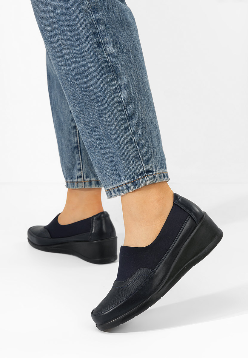 Tmavomdoré dámske poltopánky Columia