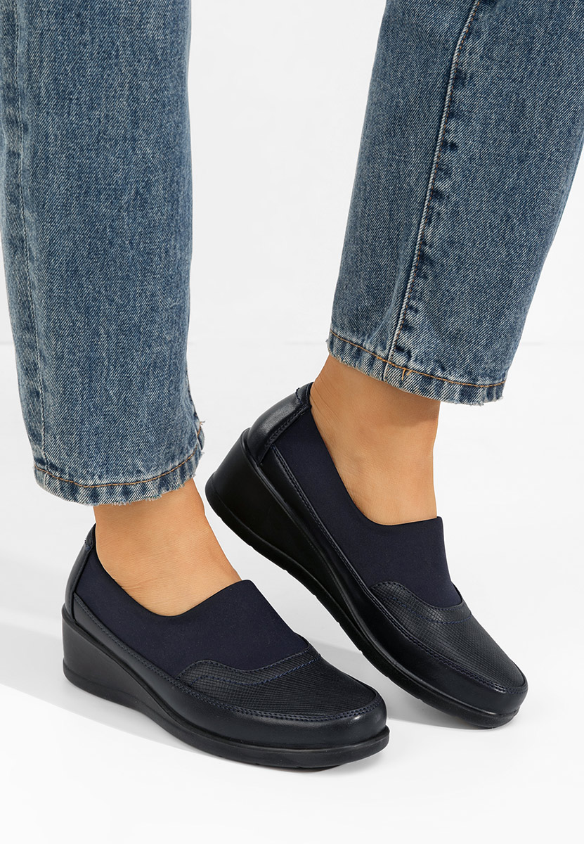 Tmavomdoré dámske poltopánky Columia