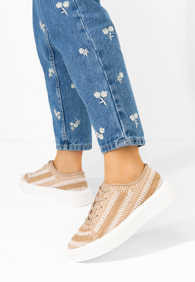 Béžové dámske tenisky Tamysa