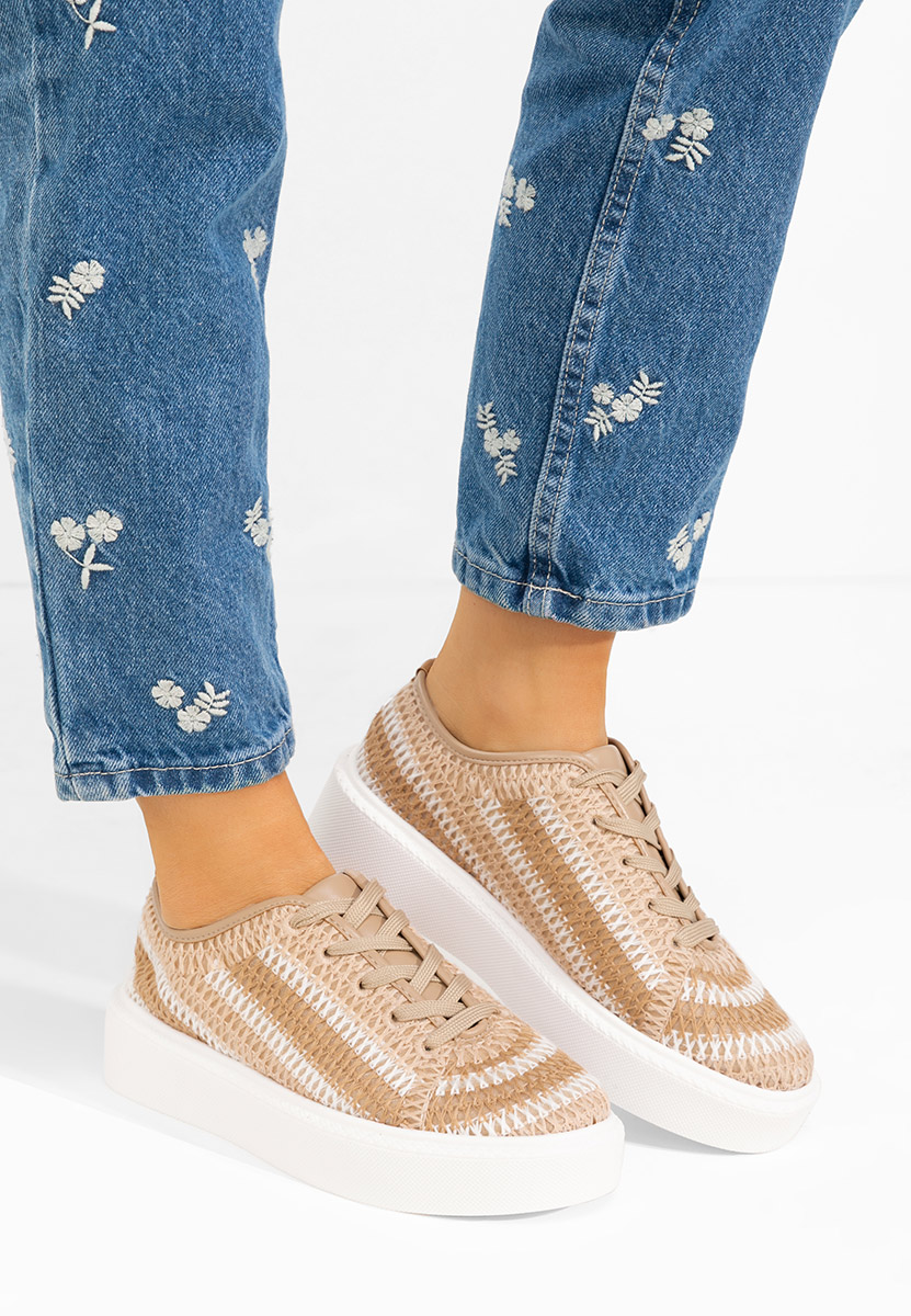 Béžové dámske tenisky Tamysa