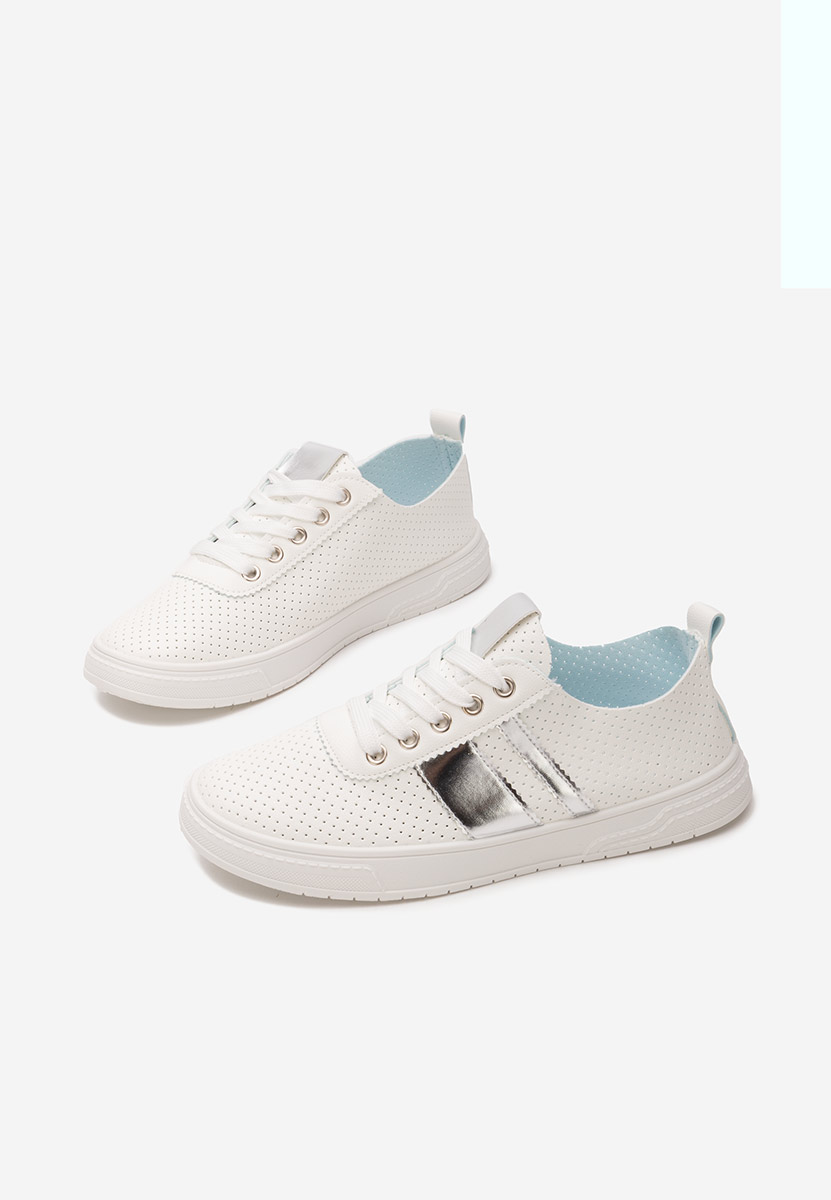 Biele dámske poltopánky Heayli V4