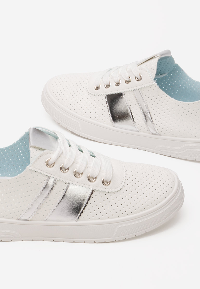 Biele dámske poltopánky Heayli V4