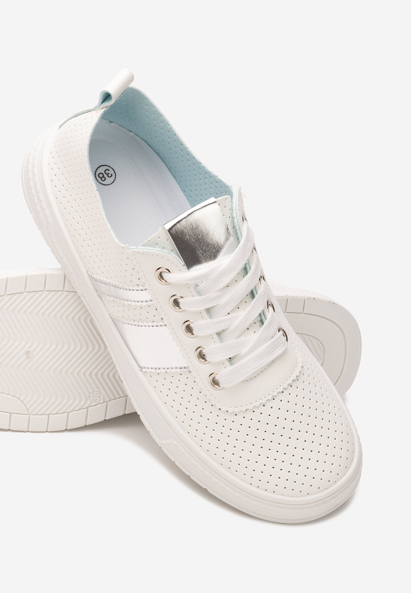 Biele dámske poltopánky Heayli V4