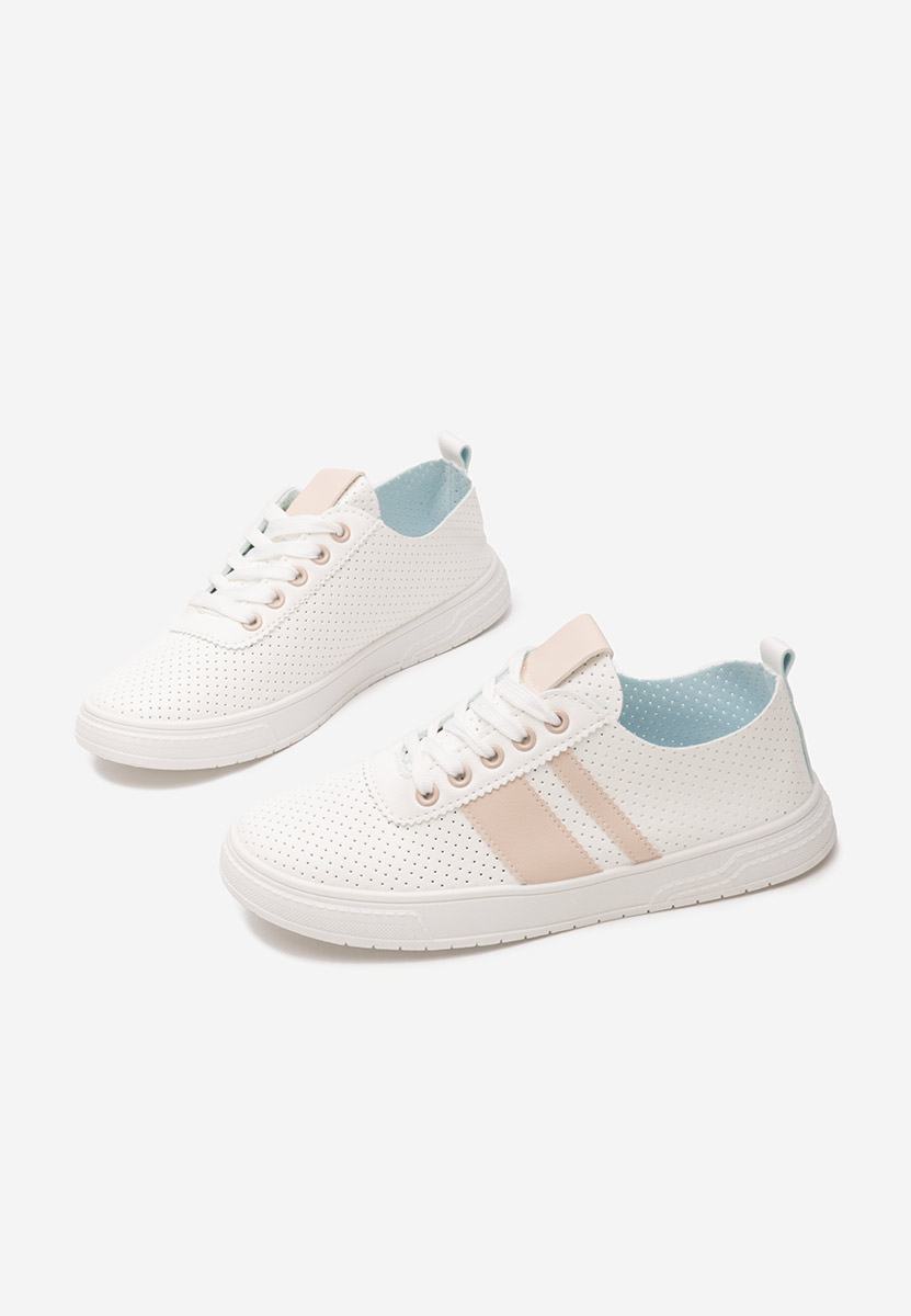 Biele dámske poltopánky Heayli