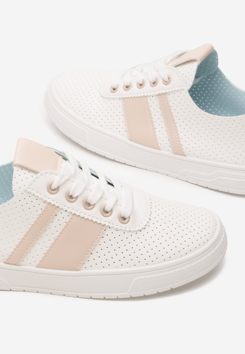 Biele dámske poltopánky Heayli