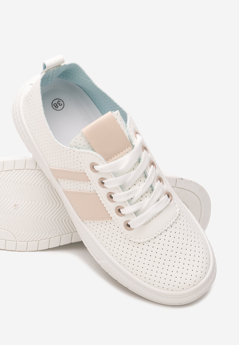 Biele dámske poltopánky Heayli