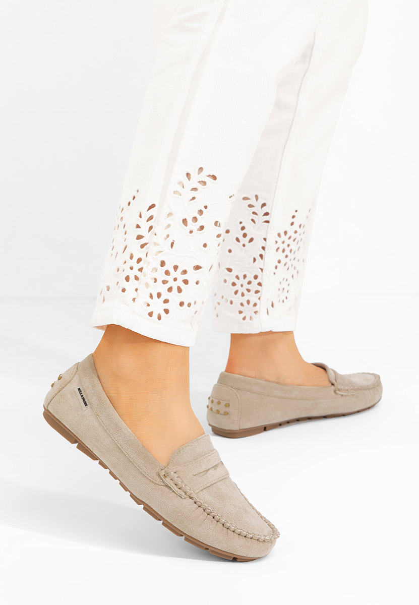 Béžové mokasíny dámske Abilena V2 Béžové mokasíny dámske Abilena V2