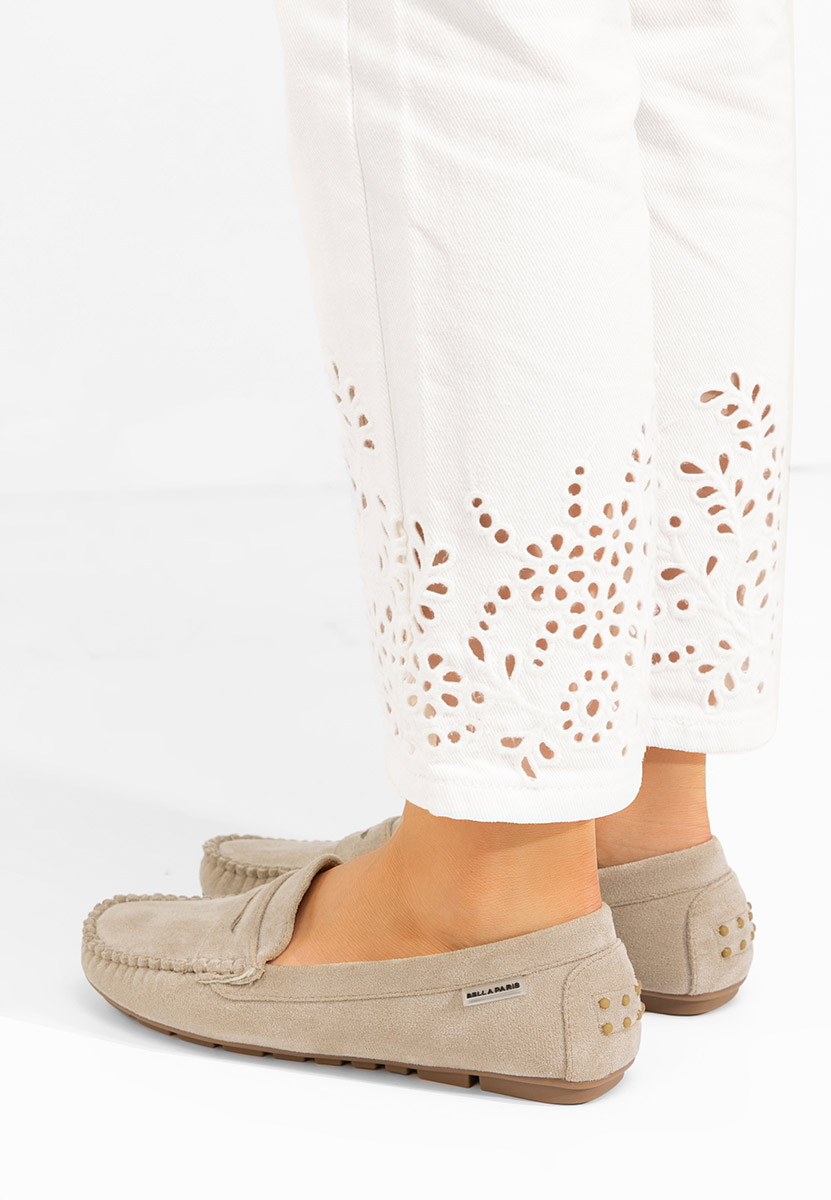 Béžové mokasíny dámske Abilena V2 Béžové mokasíny dámske Abilena V2