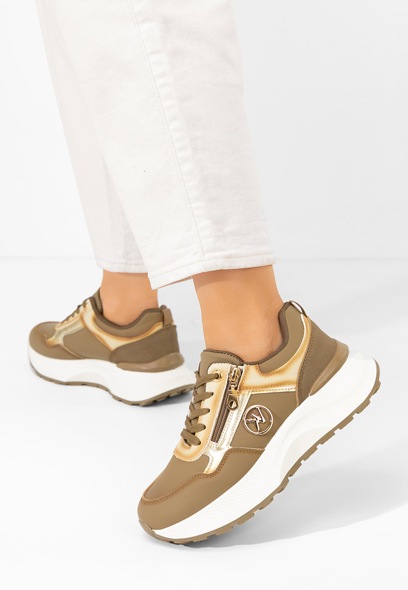 E-shop Khaki tenisky na platforme Viktoria