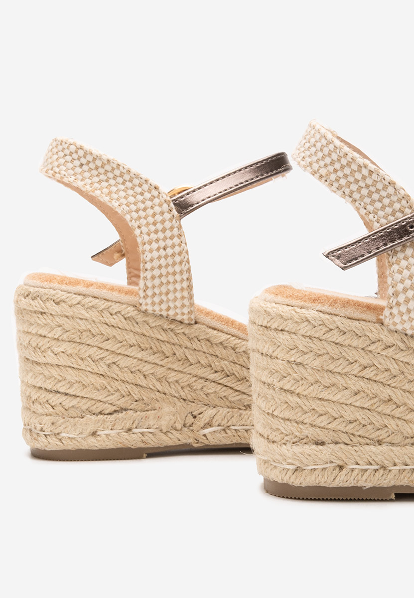 Sivé espadrilky sandale Finana