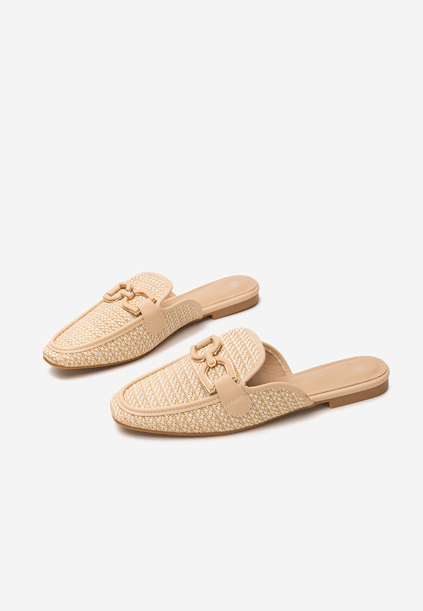 Béžové šľapky dámske Kerya