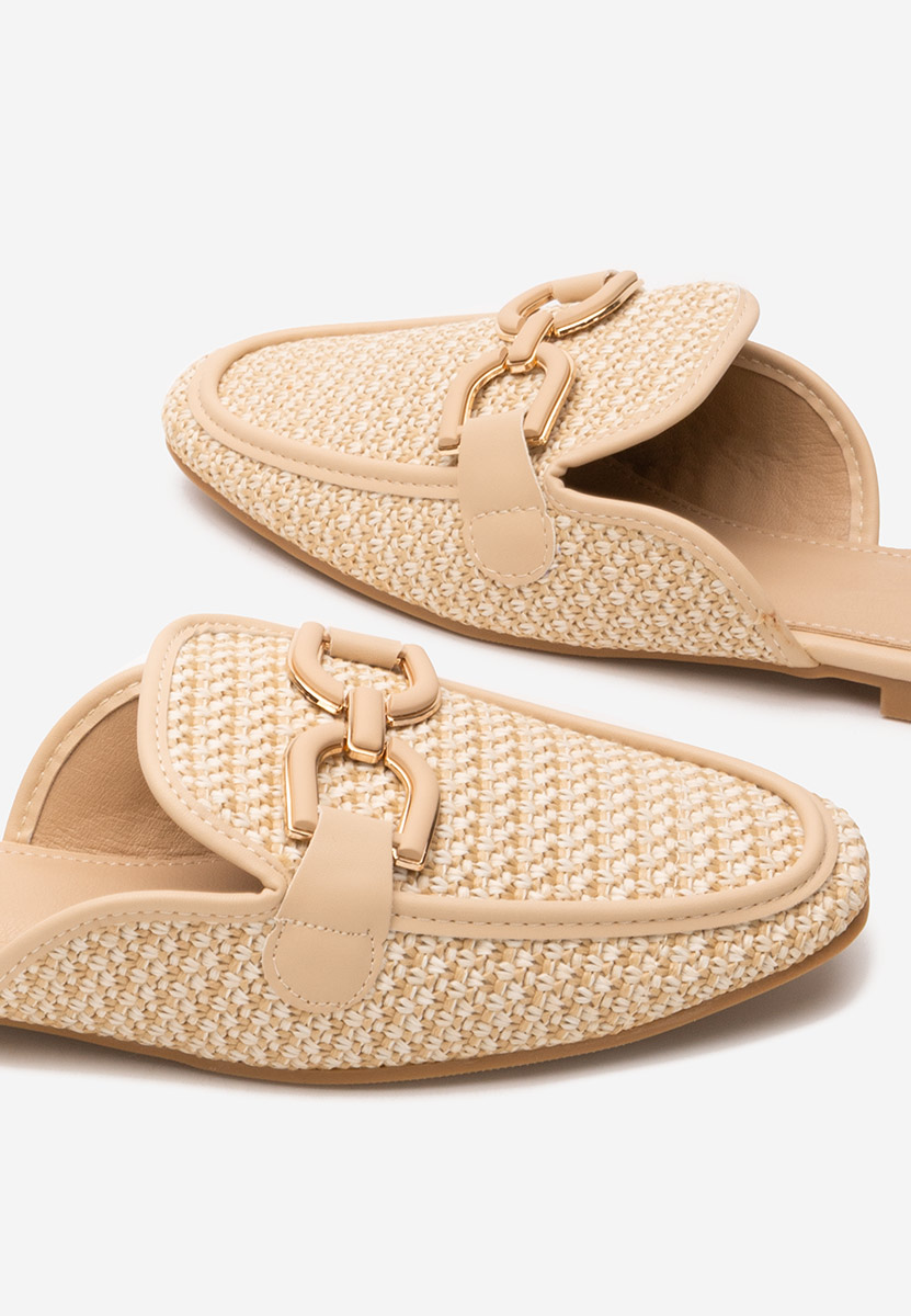 Béžové šľapky dámske Kerya