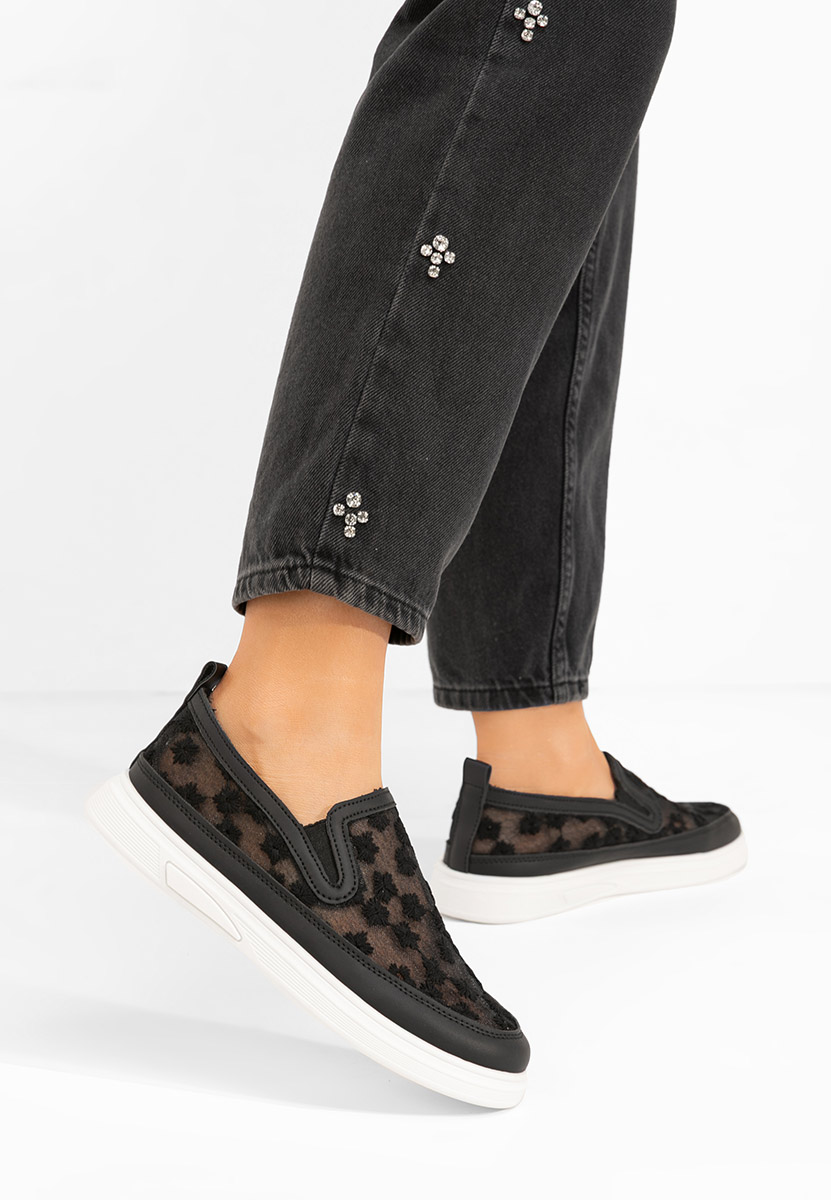 Čierne dámske poltopánky Latyssa