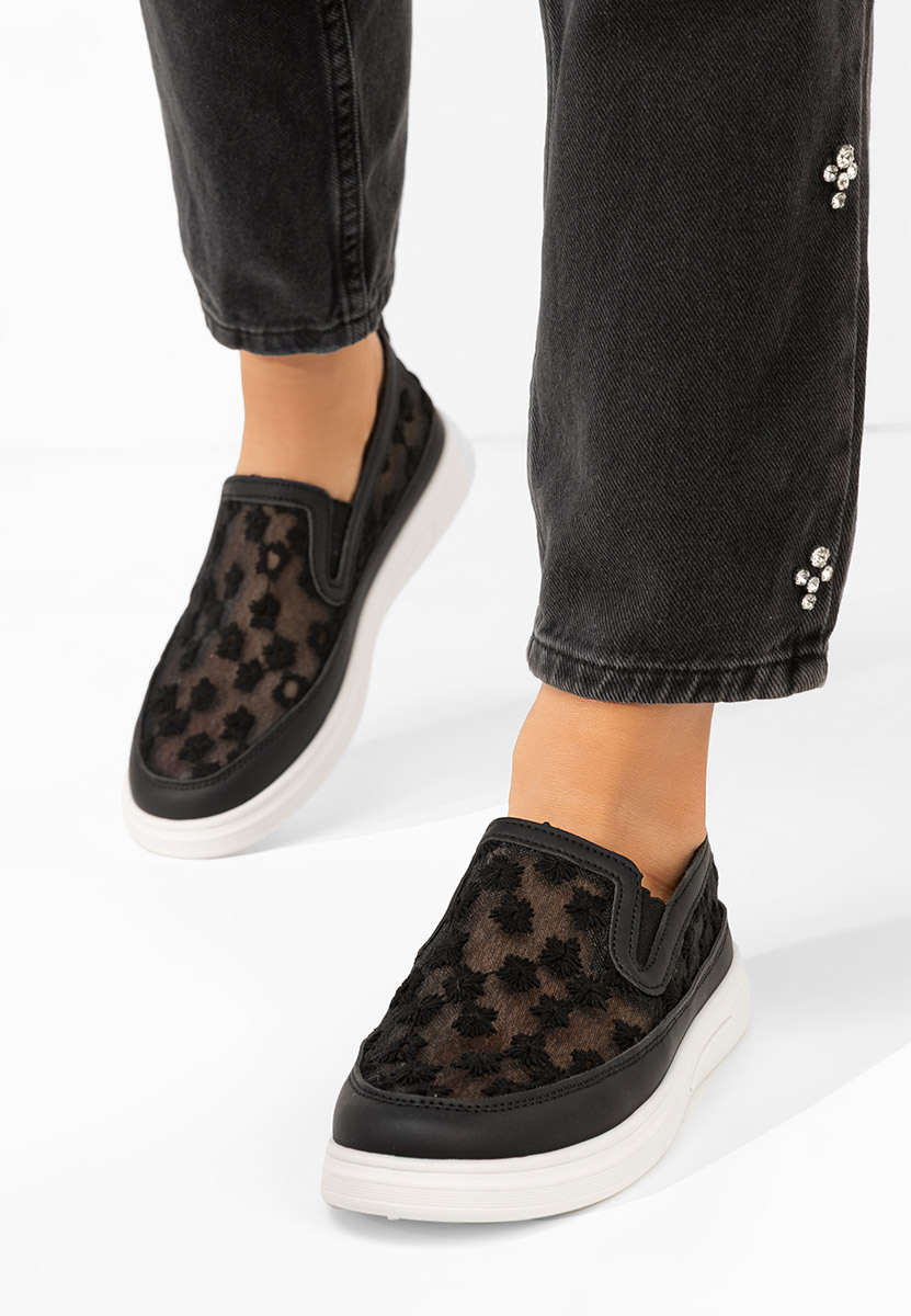 Čierne dámske poltopánky Latyssa